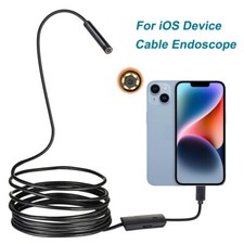 1/2/3/5M 8LED Endoscope Borescope 8mm Inspection Camera Scope for iPhone 14 IOS
