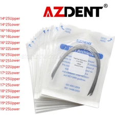 AZDENT Dental Orthodontic Heat Thermal Activated Niti Rectangular Arch Wires