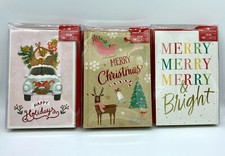 American Greetings Christmas Cards Lot of 3 Packages 54 Cards New