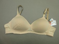 NWT HANES SIZE XL WOMENS BEIGE WIRELESS BACK CLOSURE BREATHABLE COMFORT BRA 1C