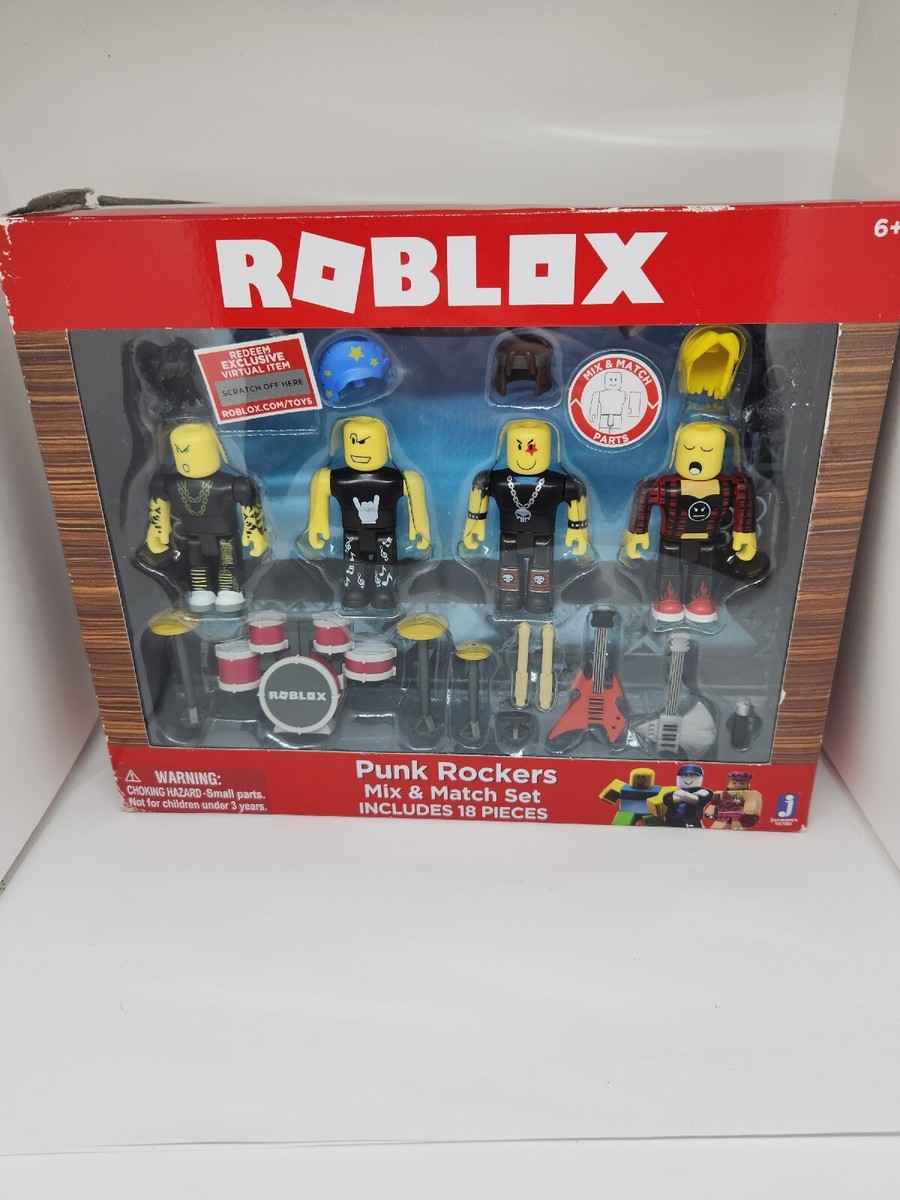 New - Roblox Punk Rockers Mix & Match Set (18 Pieces With