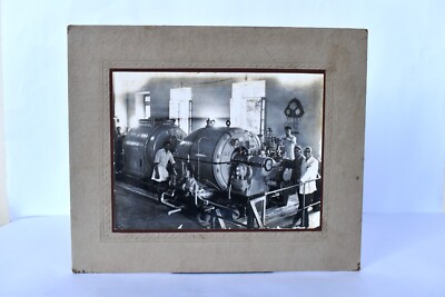 Antique Photograph Of Inauguration Of The New Generator In Mills For Power ''U3