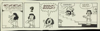 Hugh Morren ''Original Cartoon Strip Oddsy, Sun'' kommt! get lip! up! your Comic