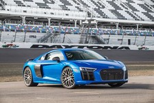 Cars 2016 audi r8 v10 plus Desk Mat Stitched