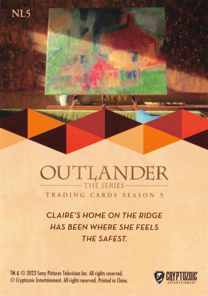 Outlander Season 5 (2023) NEVER MY LOVE Insert Card NL5 / KEEPING HER WARM - Image 2 of 2