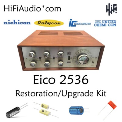 EICO 2536 EL84 restoration recap repair upgrade rebuild kit filter capacitor