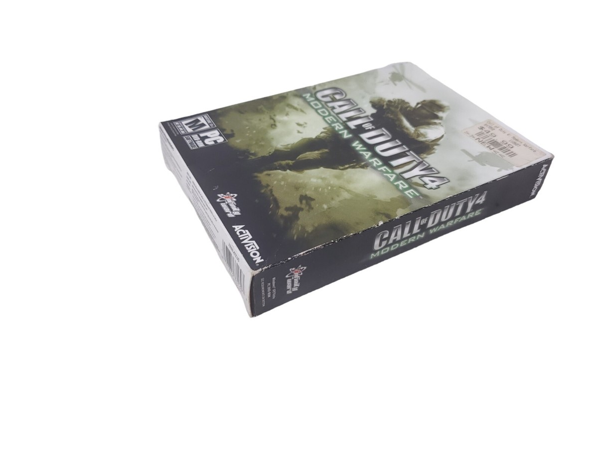 Call of Duty 4 Modern Warfare (PC 2007) With Case/Box & Book Good
