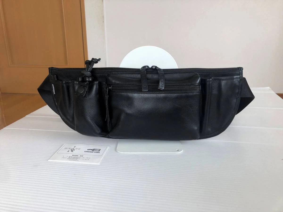 Porter Good Enough 2Way Leather Genuine Waist Pouch Body Bag 