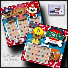 PAW FRIENDS ~ toddler 2 premade scrapbook pages paper printed layout CHERRY 0135