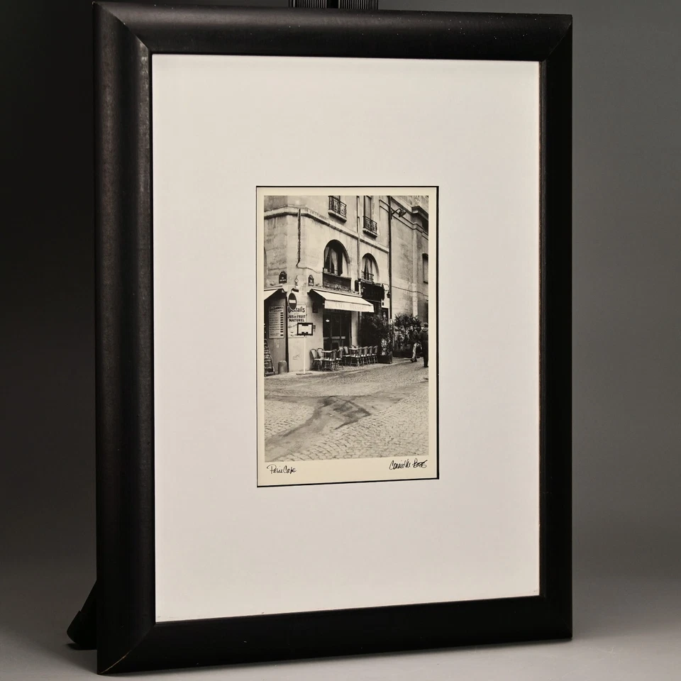 Impresión fotográfica de paisaje urbano CONNIE BEGG original vintage firmada Paris Café Europa Foto 3 de 4