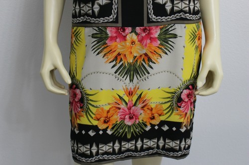 Gabby Skye Women dress size 8 multicolor yellow black pink polyester NWT - Picture 6 of 10
