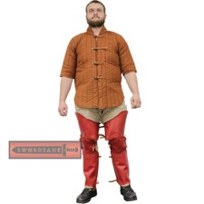 Full Length Leather Leg Armor Medieval Templar Knight Warrior Crusader Viking