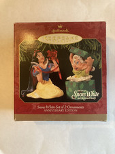 Hallmark Keepsake Disney Snow White Seven Dwarfs Dopey Set Of 2 Ornaments