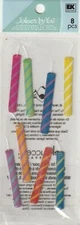 Jolee's by You 3-D BIRTHDAY CANDLES Epoxy Stickers 8 pcs 81304 Fast FREE ship!