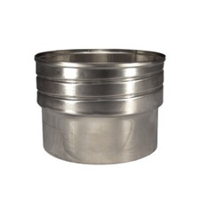 Single To Flex Adapter Screw-Fix for Flue Systems 8" 200mm