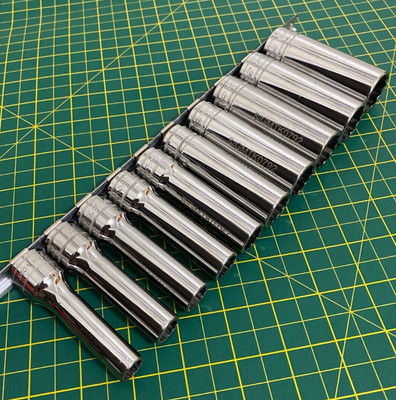 Snap On Tools 1/2'' Antrieb 10 mm-24 mm tief metrisch Steckschlüsselsatz meist unbenutzt UVP 381 £