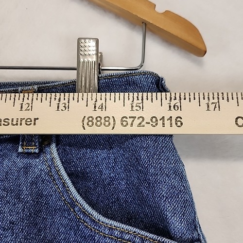Vintage Lee Mom Jeans High Rise 16 MED Relaxed Fit Tapered Leg Retro Made in USA - Picture 5 of 17
