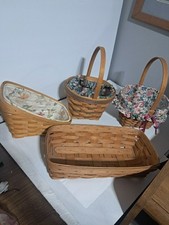 Collectible Longaberger Baskest From The 90's 4-Total (s)