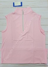 Tailored Sportsman ICEFIL Ziptop Sleeveless Shirt - Ice Pink/Silver/White
