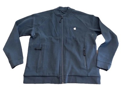 NEW Apple Store Employee Indoor Zippered Jacket Navy Blue