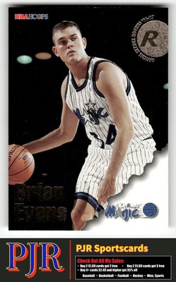 Brian Evans 1996-97 Hoops #286 Orlando Magic Rookie