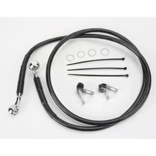 Drag Specialties Front Standard Length Braided SS Brake Line Kit - 1741-2544