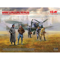 Wwii Luftwaffe Airfield Bf 109F-4 Hs 126 B-1 Kit 1:48 Icm Kit Aerei -D- Neues Mo