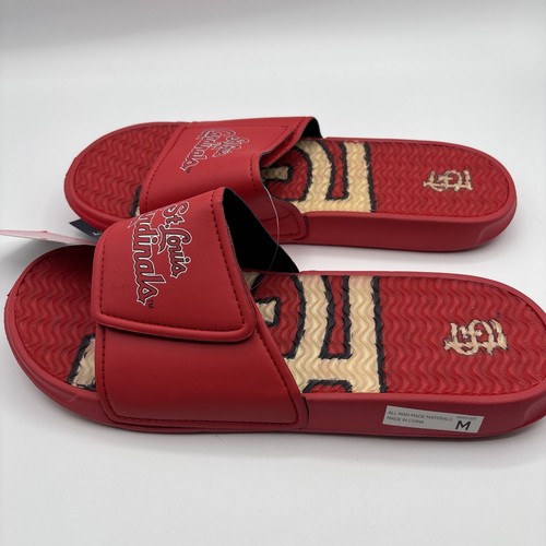 Foco St. Louis Cardinals Slides Sandals Men’s Size Medium New - Picture 3 of 9