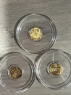 Lot Of 3 2024 1/200 oz .999 FINE GOLD "TACTICAL SKELETON SOLDIER" ROUND Coin