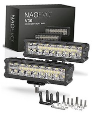 6 Inch LED Light Bar, 50W 4000LM LED Fog Lights, Spot  Flood Combo for White