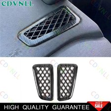 For Honda Accord 2023-2026 11th Black Wood Dashboard Side Outlet Vent Covrs Trim