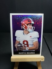 Kurtis Rourke 2024 Leaf Metal Football Purple 1948 Shimmer 6/8 SSP