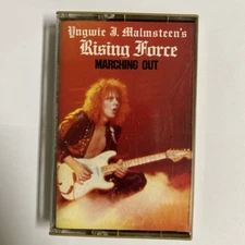 YNGWIE J. MALMSTEEN'S RISING FORCE Marching Out Cassette Tape