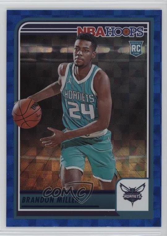 2023-24 Panini NBA Hoops Rookies Hyper Blue Brandon Miller #272 12b7