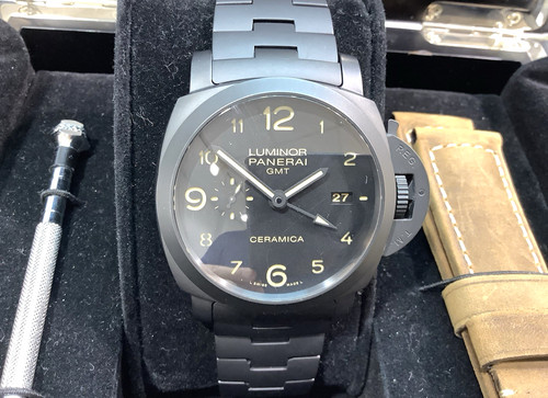 PANERAI Luminor Tuttonero 1950 3 Days GMT CERAMICA PAM00438 Bo...