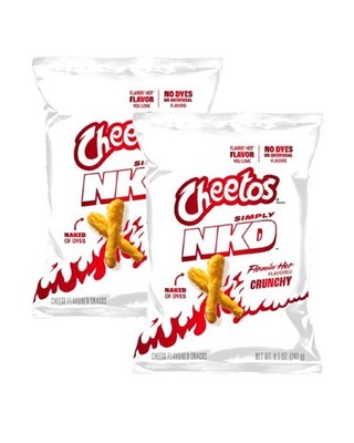  NEW 2 PACK Cheetos Simply NKD Crunchy Flamin' Hot Cheese Snacks 8.5 oz