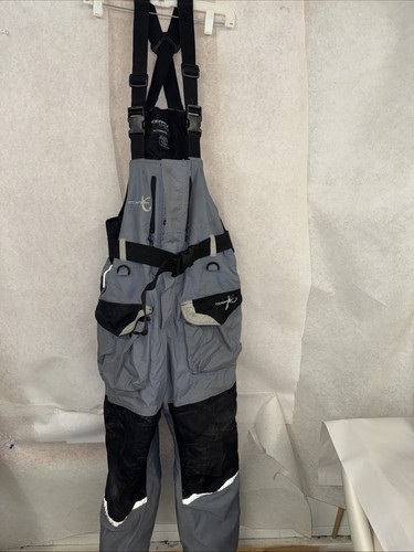 IceArmor Ice Fishing Insulated Bib Overalls Mens Medium Gray Black