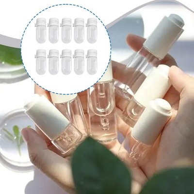 10 Stück Mini Tropfflasche 2 ml Probenbehälter für Creme Toilettenartikel Haaröl
