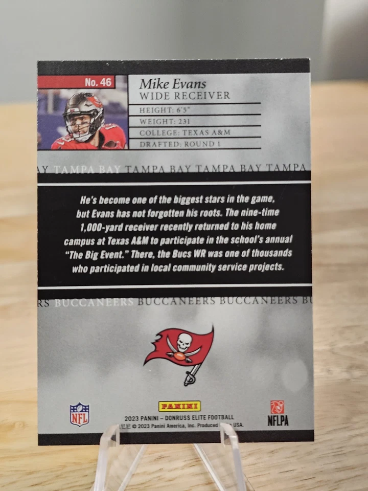 Mike Evans Tampa Bay Buccaneers 2023 Donruss Elite #46 - Image 2 of 2