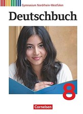 Cornelsen Deutschbuch Gymnasium NRW 8. Klasse Schulbuch Hardcover Angela Mielke