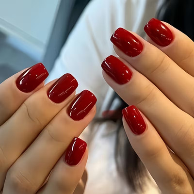 Selbstklebende Kunstnägel * Press On Nails *künstliche Fingernägel * Rot 17