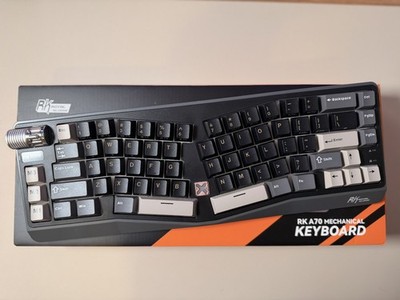 RK ROYAL KLUDGE A70 Wireless Alice Split Mechanical Keyboard - Black
