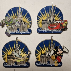 2009 Celebrate Everyday Walt Disney World Starter Lanyard Series- 4 Pins WDW