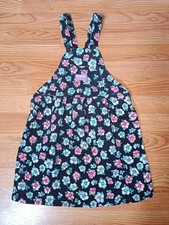 NWOT VTG Sz 6X OshKosh B  Gosh Floral Corduroy Overall Bib Jumper Dress USA