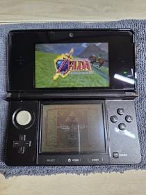 Nintendo 3DS with original box - Cosmo Black - For Repair Tested and Working