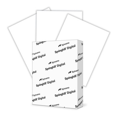 Springhill White 8.5 x 11  Cardstock Paper, 80lb Vellum Bristol, 175gsm 250 Shet