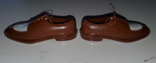 Vtg 3 Sets •MEN'S WING TIP 2 TONE SALESMAN SAMPLES 3.5" PLASTIC SHOES• Hong Kong - Picture 7 of 23