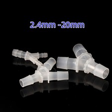 Y-Shaped Joint Silicone Rubber Hose Pipe Tube Connector Plastic 3 Way Joiner