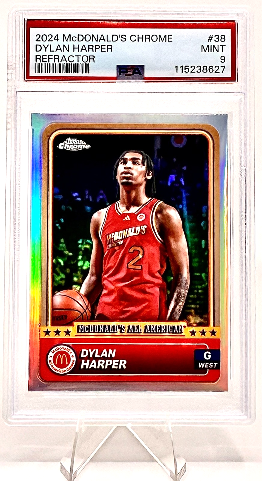 2024 Topps Chrome Mcdonald's All American - Dylan Harper #38 Refractor (RC)