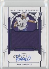 2024 Panini National Treasures Collegiate Blue /49 Rome Odunze #45 Auto 1in5